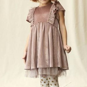 Girls Matilda Jane Andi Ribbed Velour dress NWT